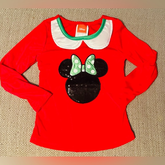 Adorable Size 4-6 Sequins Minnie Top - Picture 1 of 5